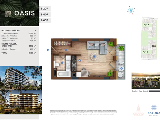 Eladó lakás Budapest XIII. kerület 34 nm