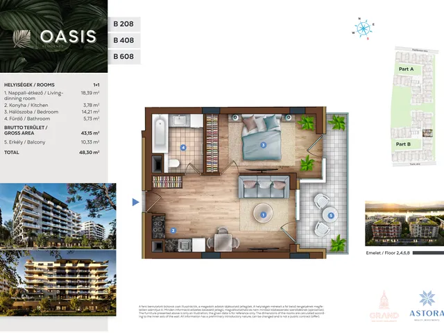 Eladó lakás Budapest XIII. kerület 43 nm