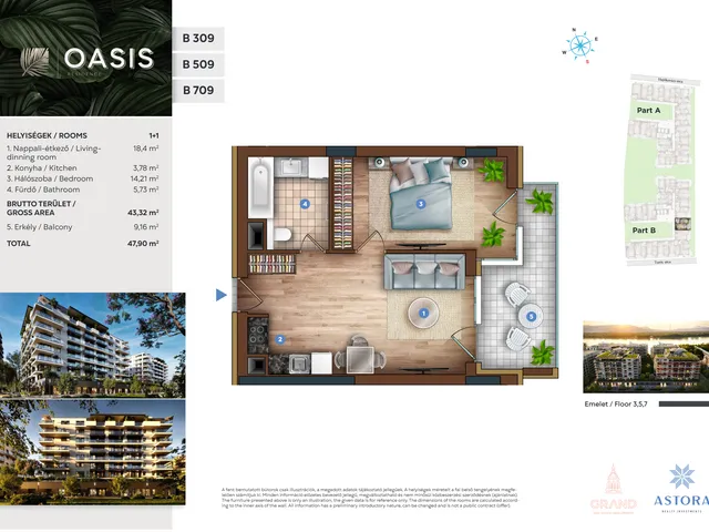 Eladó lakás Budapest XIII. kerület 43 nm