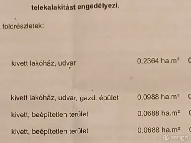 Eladó telek Nádudvar, Csemete utca 4. 688 nm