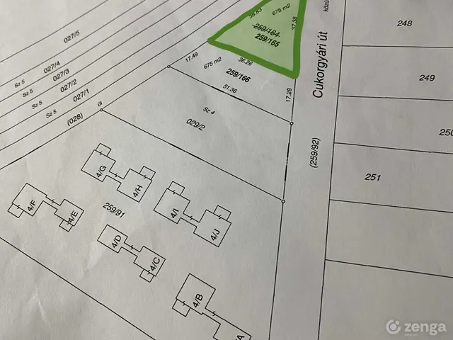 Eladó telek Nagycenk 675 nm