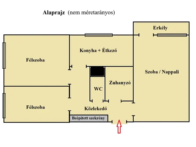 Eladó lakás Ajka, Tűzoltó 55 nm