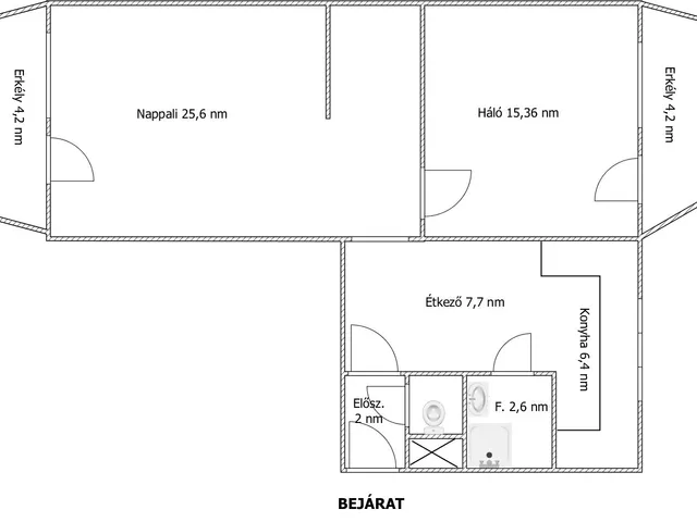 Eladó lakás Paks, Lakótelep, Kodály Zoltán u  60 nm