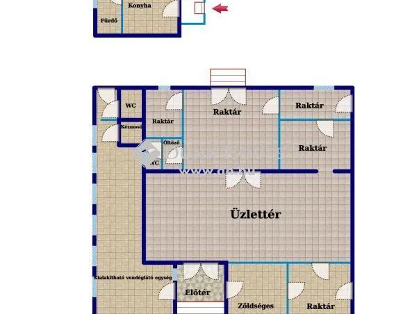 Eladó kereskedelmi és ipari ingatlan Mende 146 nm