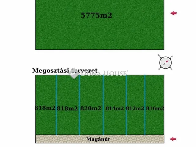 Eladó telek Dömsöd 5775 nm