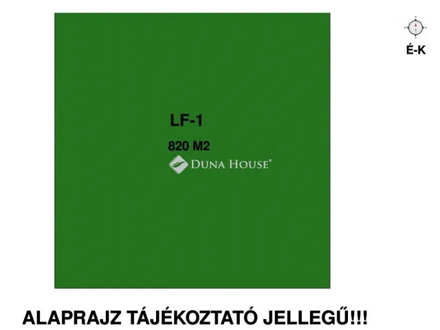 Eladó telek Dány 820 nm
