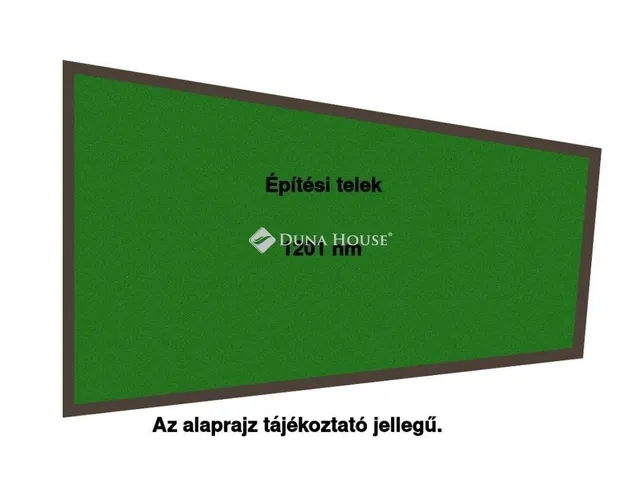 Eladó telek Pilis 1201 nm