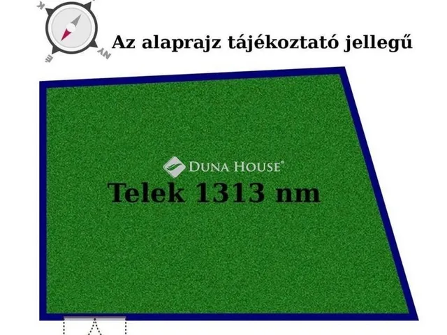 Eladó telek Gyömrő 1313 nm