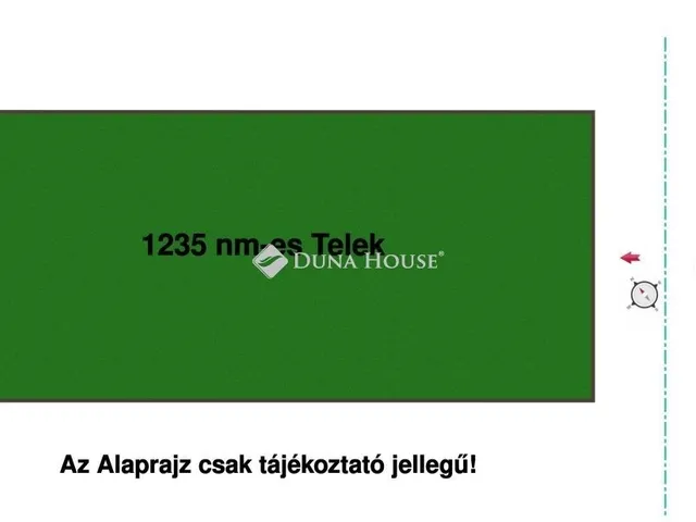 Eladó telek Isaszeg 1235 nm