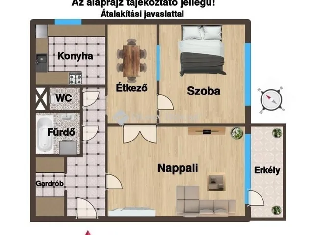 Eladó lakás Budapest XVIII. kerület 54 nm