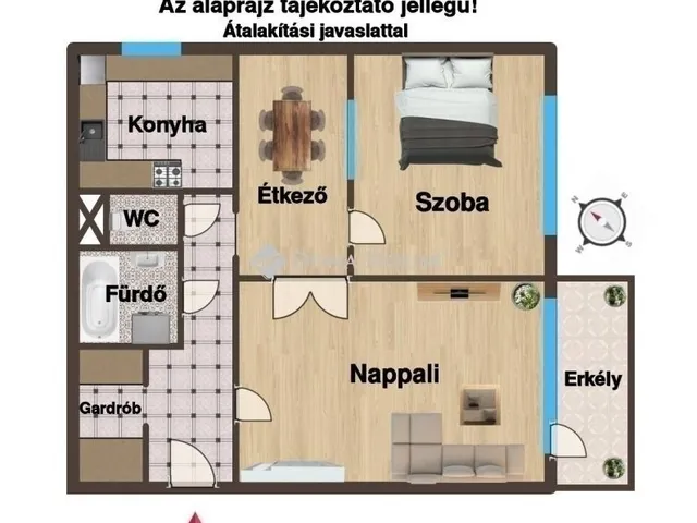 Eladó lakás Budapest XVIII. kerület 54 nm