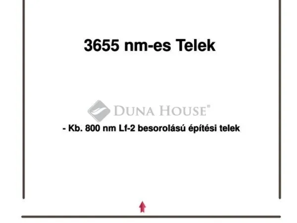 Eladó telek Tóalmás 3655 nm