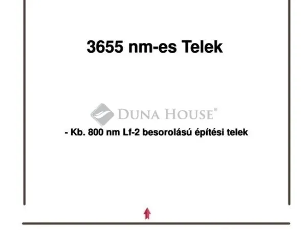 Eladó telek Tóalmás 3655 nm
