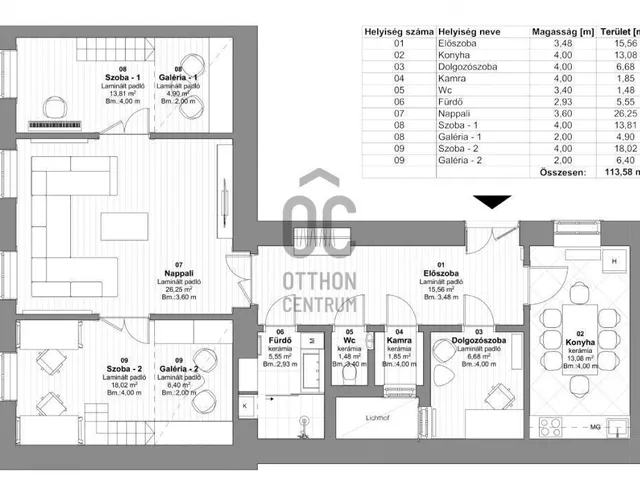 Eladó lakás Budapest VIII. kerület 98 nm