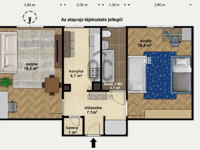 Eladó lakás Budapest X. kerület, Óhegy 56 nm