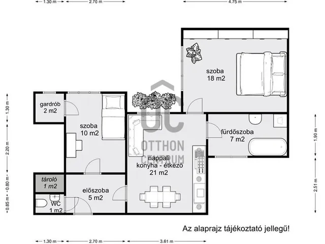 Eladó lakás Budapest IX. kerület 64 nm