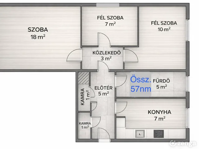 Eladó lakás Budapest XVIII. kerület, Lakatostelep 57 nm