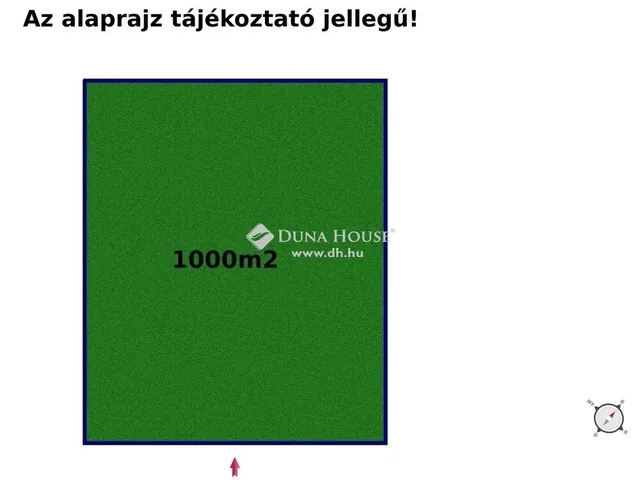 Eladó telek Gyömrő 1000 nm