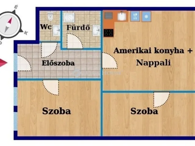 Kiadó lakás Budapest VII. kerület 65 nm