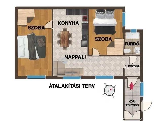 Eladó lakás Budapest VI. kerület 44 nm