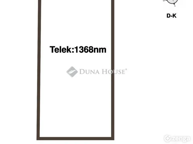 Eladó telek Valkó 1368 nm