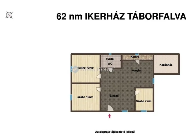 Eladó ház Táborfalva 62 nm