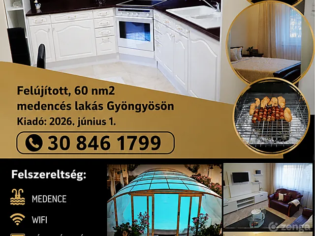 Kiadó lakás Gyöngyös 60 nm
