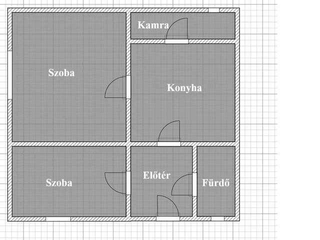 Eladó ház Kecskemét, Hunyadiváros 50 nm