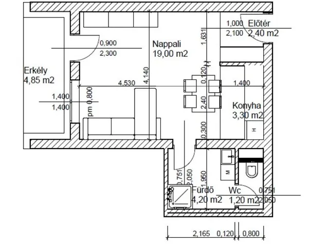Eladó lakás Bicske, Csákvári út 14. 30 nm