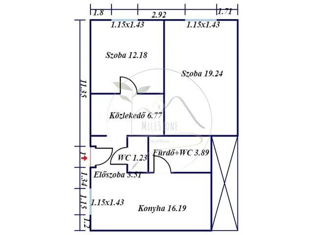 Eladó lakás Gyula 66 nm