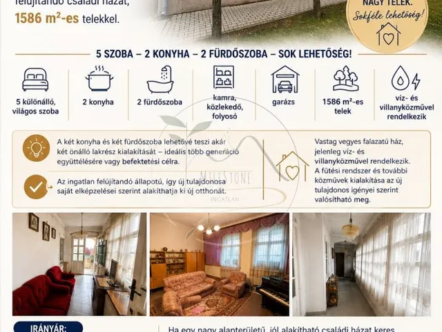 Eladó ház Elek 169 nm