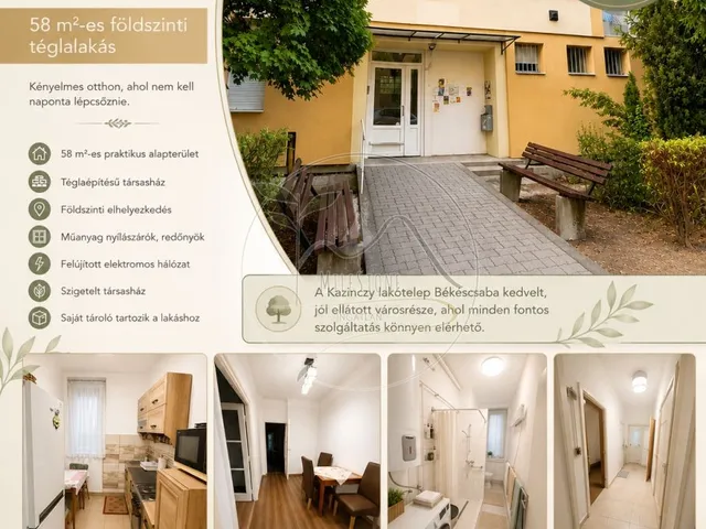 Eladó lakás Békéscsaba, Kazinczy-lakótelep 58 nm