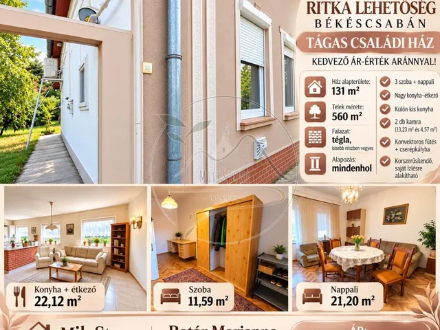 Eladó ház Békéscsaba 131 nm
