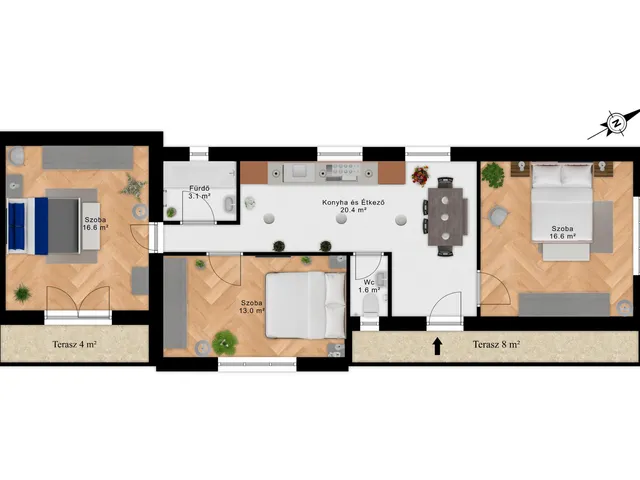 Eladó ház Egerszalók, Széchenyi István utca 77 nm