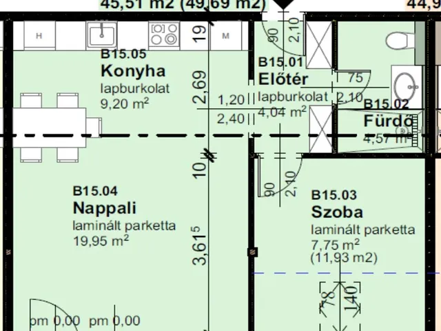 Eladó lakás Szombathely, Belváros 41 nm
