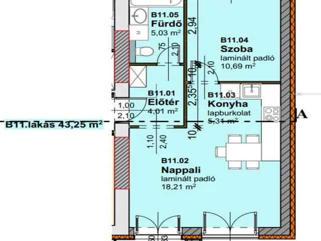 Eladó lakás Szombathely, Belváros 43 nm