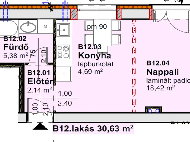 Eladó lakás Szombathely, Belváros 44 nm