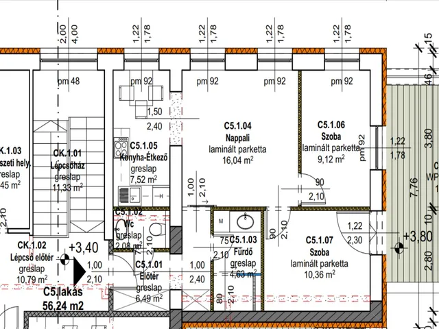 Eladó lakás Szombathely, Belváros 60 nm