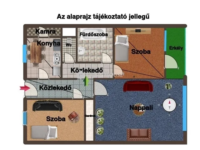 Eladó lakás Eger 55 nm