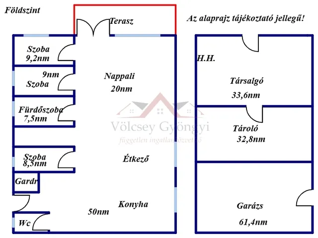Eladó ház Tápszentmiklós 330 nm