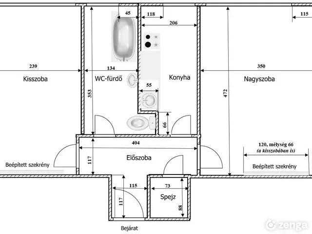 Eladó lakás Budapest X. kerület, Óhegy 49 nm