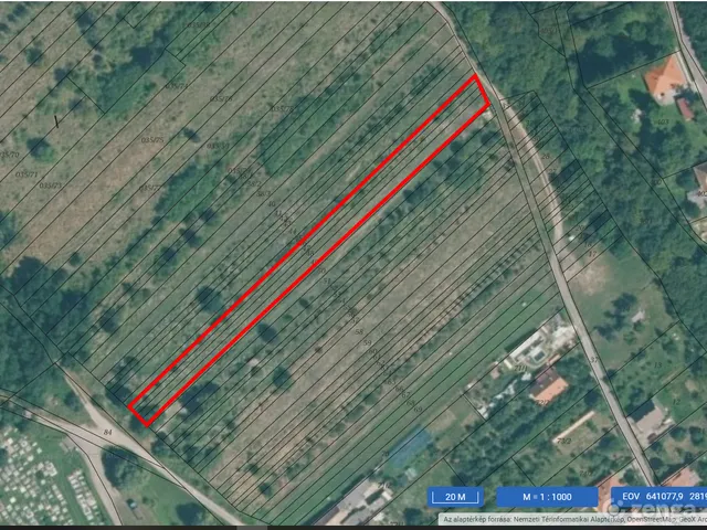 Eladó telek Kóspallag 2700 nm