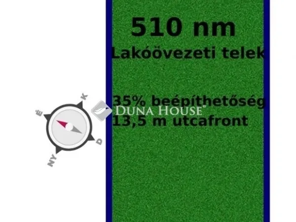 Eladó telek Budapest XVIII. kerület 510 nm
