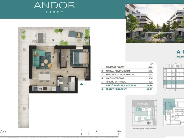 Eladó lakás Budapest XI. kerület, Kelenföld 40 nm