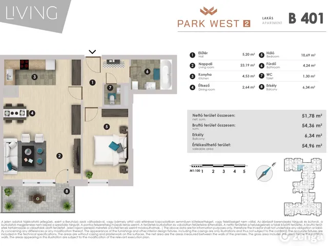 Kiadó lakás Budapest XIII. kerület, Angyalföld 55 nm