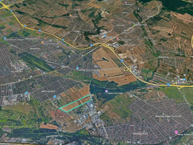 Eladó kereskedelmi és ipari ingatlan Budapest XVI. kerület, Cinkota 345000 nm