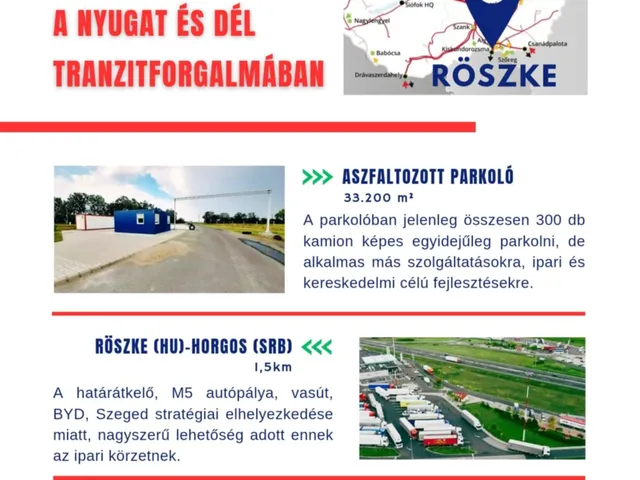 Eladó kereskedelmi és ipari ingatlan Röszke 100 nm