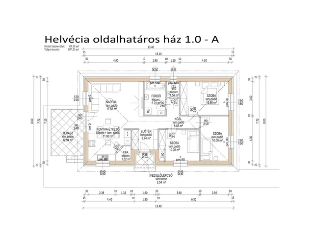 Eladó ház Helvécia 91 nm