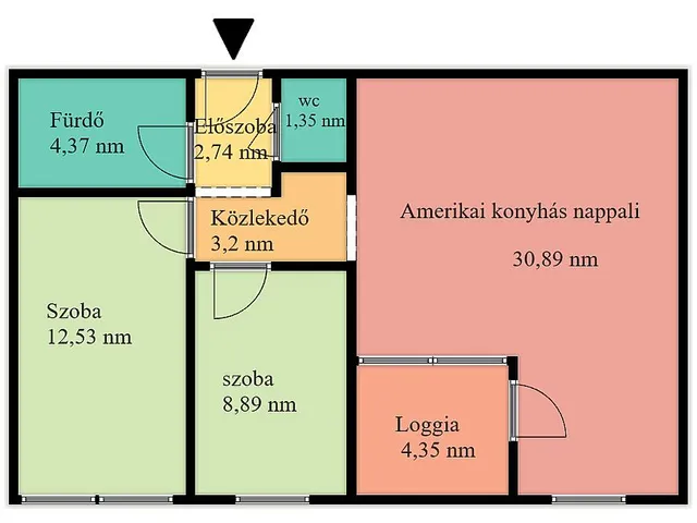 Eladó lakás Budapest IV. kerület, Újpest 64 nm