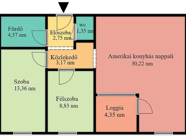 Eladó lakás Budapest IV. kerület, Újpest 64 nm